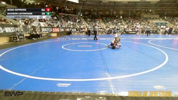 70 lbs Semifinal - Jesse Espinoza, Inland Elite Wrestling Club vs Jackson LaFontaine, Simmons Academy Of Wrestling