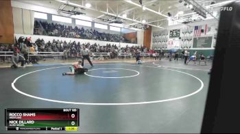 120 lbs Champ. Round 2 - Rocco Shams, Westlake vs Nick Dillard, Aliso Niguel