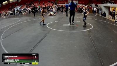 52 lbs Finals (2 Team) - Grayson Bish, DWA vs Anderson Rich, Meridian Maniacs