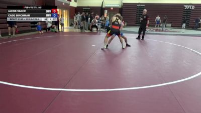 142.3-151.8 Champ. Round 3 - Jacob Vance, CAVEMAN WRESTLING vs Cade Birchman, Excel Wrestling