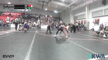 85 lbs Consi Of 4 - Jett Manning, Barnsdall Youth Wrestling vs Dash Durant, Team Tulsa Wrestling Club