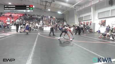 85 lbs Consi Of 4 - Jett Manning, Barnsdall Youth Wrestling vs Dash Durant, Team Tulsa Wrestling Club