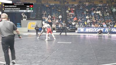 165 lbs Semifinal - Sean Seefeldt, Penn vs Gunner Filipowicz, Army