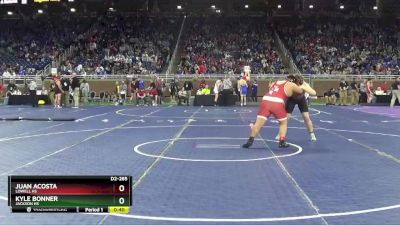 D2-285 lbs Cons. Round 2 - Kyle Bonner, Jackson HS vs Juan Acosta, Lowell HS