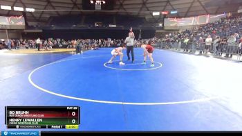 132 lbs Semifinal - Bo Bruhn, Mat Demon Wrestling Club vs Henry Lewallen, Camas Wrestling Club
