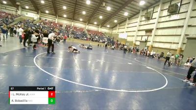 67 lbs Cons. Round 2 - Logan McKay Jr., All In Wrestling Academy vs Anthony Bobadilla, Aviator Wrestling Club