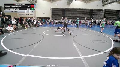 65 lbs Rr Rnd 1 - Dennis Daxberger, Falcons Wrestling Club vs Joseph Manfredi, Williamstown Mighty Braves ES