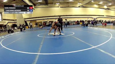 124 lbs 3rd Place Match - Kara Rosado, East Stroudsburg University vs Cheyenne Moreno, Indiana Tech University