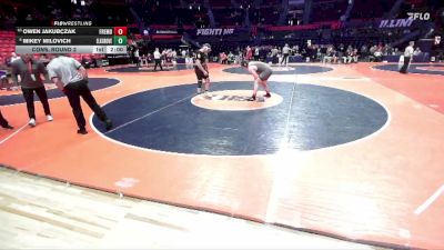 3A 285 lbs Cons. Round 2 - Owen Jakubczak, Palatine (Fremd) vs Mikey Milovich, Elk Grove Village (E.G.)