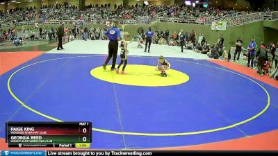 50 lbs Quarterfinal - Georgia Reed, Legacy Elite Wrestling Club vs Paige King, Mckenzie River Mat Club