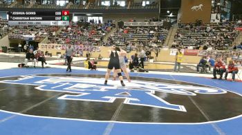 285 lbs Cons. Round 5 - Christian Brown, Cooper vs Joshua Goins, Corbin