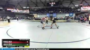 Girls 170 lbs 5th Place Match - Kenya Cruz, Thomas Jefferson (Girls) vs Hailey Rich, Stanwood (Girls)