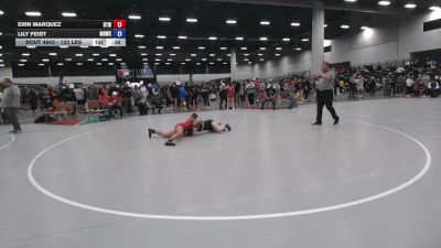 120 lbs Cons. Sub-rd Of 32 - Erin Marquez, Best Trained Wrestling vs Lily Feist, Mat Demon Wrestling Club
