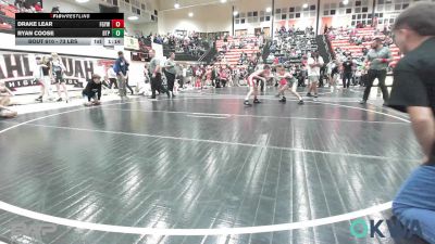 73 lbs Rr Rnd 1 - Drake Lear, Fort Gibson Youth Wrestling vs Ryan Coose, Tulsa Blue T Panthers