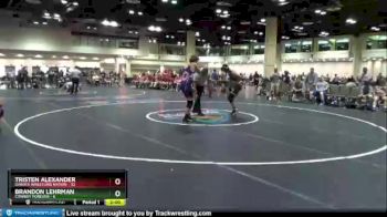 152 lbs Round 1 (10 Team) - Tristen Alexander, Dakota Wrestling Nation vs Brandon Lehrman, Cowboy Forever