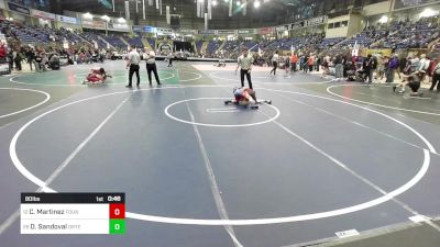 80 lbs Consi Of 16 #1 - Cole Martinez, Fountain Fort Carson vs Derick Sandoval, Ortega Middle School