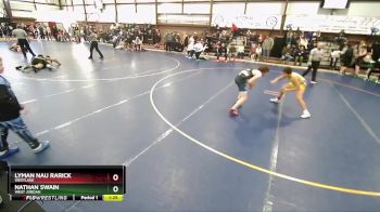 130 lbs Champ. Round 1 - Nathan Swain, West Jordan vs Lyman Nau Rarick, Westlake