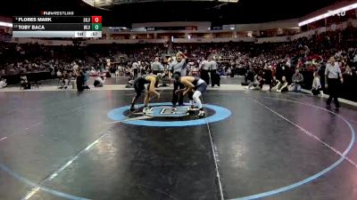 4A 127 lbs 5th Place Match - Flores Mark, Silver vs Toby Baca, West Las Vegas