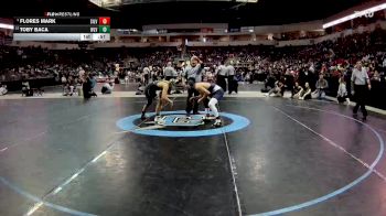 4A 127 lbs 5th Place Match - Flores Mark, Silver vs Toby Baca, West Las Vegas