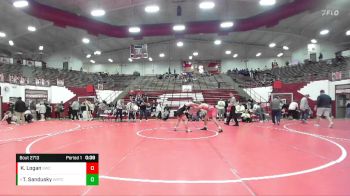 157 lbs Semifinal - Tyler Sandusky, Eagles Elite Wc vs Keegan Logan, Southport Wrestling Club