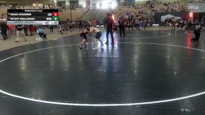 105 lbs Champ. Round 1 - Wyatt Holloway, White Buffalo Wrestling Academy vs Noah Stagner, Creek Wrestling Club