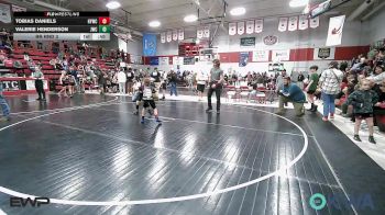 58 lbs Rr Rnd 3 - Tobias Daniels, Hilldale Youth Wrestling Club vs Valerie Henderson, Jay Wrestling Club