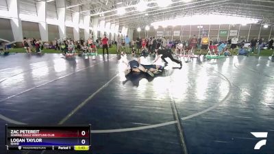 160-173 lbs Quarterfinal - Zac Petereit, Soaring Eagle Wrestling Club vs Logan Taylor, Idaho