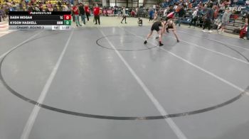 95 lbs Champ. Round 2 - Dash Mogan, Team Champs vs Kyson Haskell, Moorcroft Mat Masters