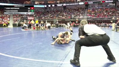 2A-132 lbs Cons. Round 2 - Josh Hoffmann, Sheldon/South O`Brien vs Cain Rodgers, North Fayette Valley