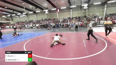 132 lbs Consi Of 8 #1 - Timothy Bruce, Central High-Grand Junction vs Nick Benavides, War W.c.