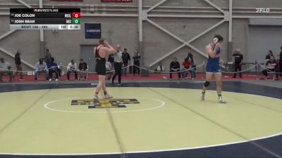 184 lbs Cons. Round 1 - Joe Colon, Wesleyan (CT) vs Josh Bean, New England College