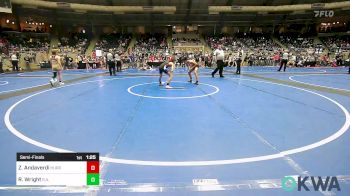 92 lbs Semifinal - Zain Andaverdi, Hurricane Wrestling Academy vs Randen Wright, R.a.w.