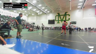 190 lbs Champ. Round 2 - Isaac Lopez, Bell Gardens vs Alex Behm, Santa Monica