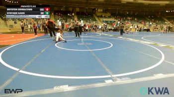 64 lbs Consolation - Bryston Brimacomb, Checotah Matcats vs Stryker Hawk, Salina Wrestling Club