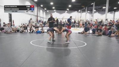 100 lbs Rr Rnd 4 - Olivia Mancha, CTWHALE - GK12E vs Kimber Drennon, Mat Demon Girls Blue - GK12E