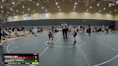 64 lbs Round 3 - Maddox Chen, Scanlan Wrestling Academy vs Leonardo Marenco, Warhawks