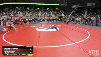 3A-132 lbs Champ. Round 1 - Porter Kemp, Pinedale vs Casey Matthews, Newcastle