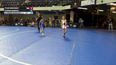 74 lbs Cons. Quarters - Tyler Ribchinsky, Mat Assassins vs Cooper Cerefice