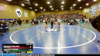 132 lbs Cons. Round 2 - Preston Madding, Stockdale vs Brandon England, Paso Robles