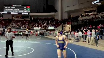 D 2 120 lbs Cons. Round 3 - Jayden Locke, North DeSoto vs Jakob-Paul Dupont, Rayne