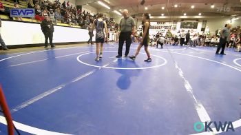 79-83 lbs Quarterfinal - Nevaeh Davis, Black Fox Wrestling Club vs Jamie Hanks, Vinita Kids Wrestling