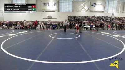 106 lbs Champ. Round 1 - Jack Acocella, Carmel Youth Wrestling Club vs Michael LaFave, Black Belt Wrestling Academy