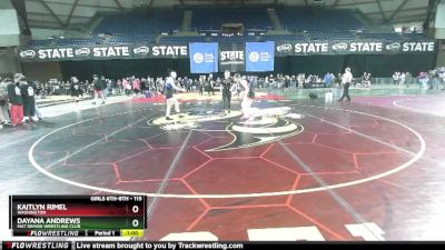 115 lbs Cons. Round 4 - Kaitlyn Rimel, Washington vs Dayana Andrews, Mat Demon Wrestling Club