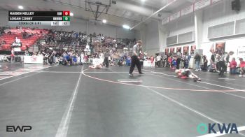 85 lbs Consi Of 8 #1 - Kaisen Kelley, Raw Wrestling Club vs Logan Cosby, Skiatook Youth Wrestling