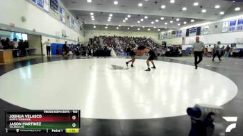 150 lbs Champ. Round 2 - Joshua Velasco, North Torrance vs Jason Martinez, Valencia HS