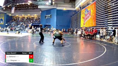 285 lbs Cons. Round 2 - Lars Stegner, Camden Catholic vs Lance Clelland, St Christopher