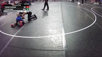 90 lbs Quarterfinal - Ruger Gardine, Bertrand Wrestling Club vs Cylas Dent, Mullen Youth Wrestling Club