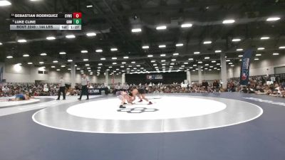 144 lbs Semis - Sebastian Rodriguez, Coachella Valley Wrestling Club vs Luke Cline, Greater Heights Wrestling