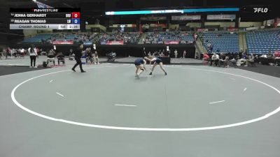 110 lbs Champ. Round 1 - Jenna Gerhardt, Dickinson State vs Reagan Thomas, Lindsey Wilson