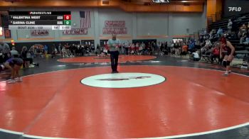 120 lbs Cons. Semi - Sarina Cline, Burlington vs Valentina West, Assumption, Davenport